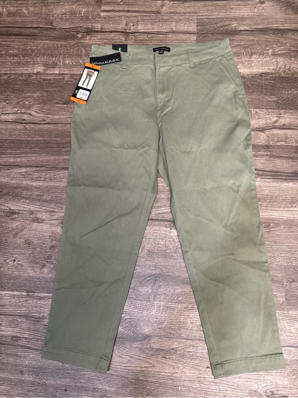 Banana Republic Women’s Olive Green Chino Pants Size 16 NWT - Picture 2 of 7